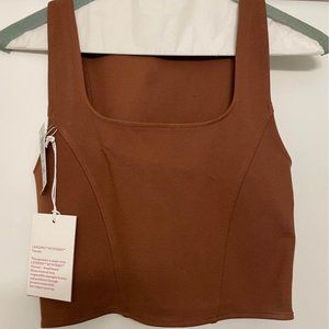 BNWT aritzia Jagger tank in brown